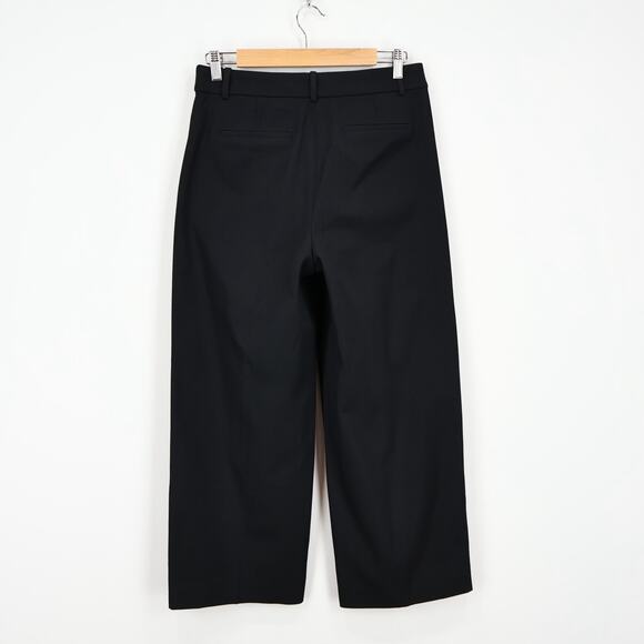 J.Crew Factory Remy Wide Leg Cropped Pant Black Size 6 NWT - Picture 7 of 8